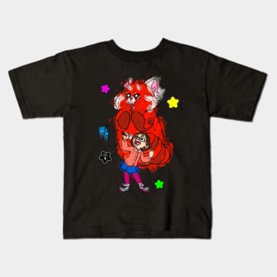 Red panda Kids T-Shirt